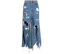 Weite Jeans im Destroyed-Look