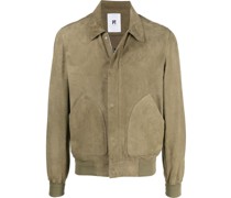 Lederjacke mit Beuteltaschen