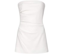 strapless gathered top