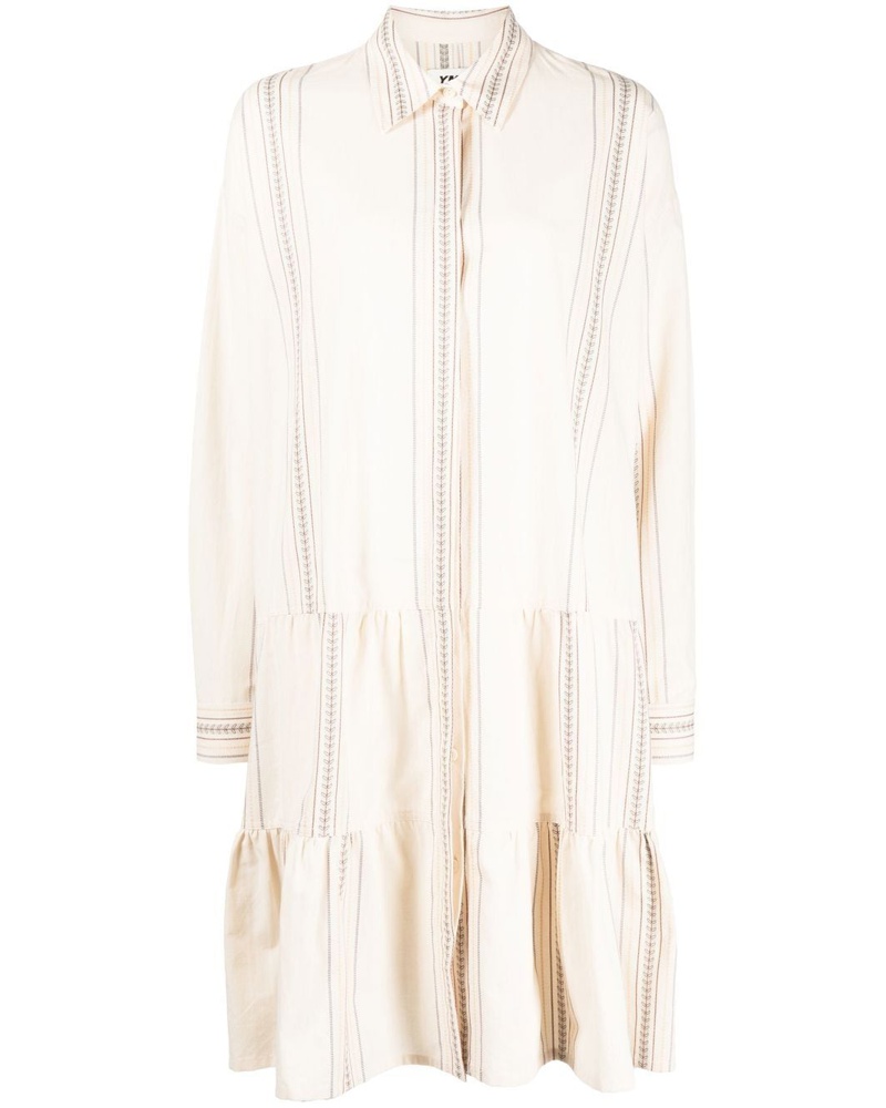 YMC Damen Hemdkleid mit langen Ärmeln
