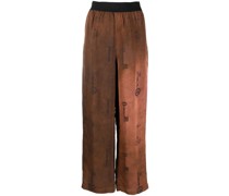 High-Waist-Hose mit Schlüssel-Print