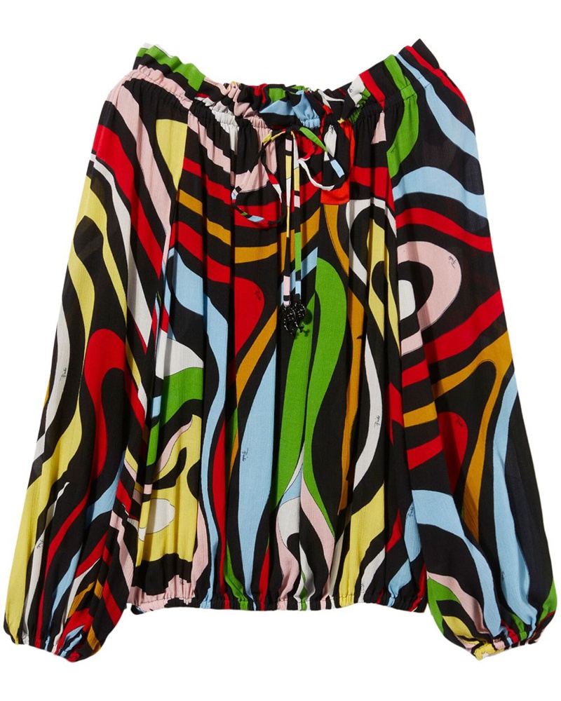 Emilio Pucci Damen Schulterfreies Oberteil EV7869 Emilio Pucci Damen Schulterfreies Oberteil EV7869