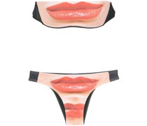 Bikini mit Lippen