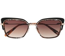 Sonnenbrille im Layering-Look