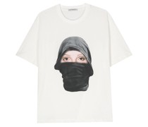 T-Shirt mit Gesicht-Print