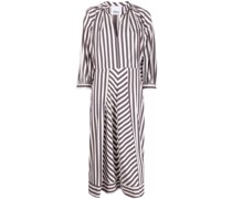 Gestreiftes Popeline-Kleid