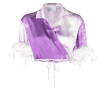 Wickeloberteil mit Batik-Print