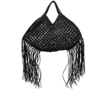 Handtasche mit Korbdetail