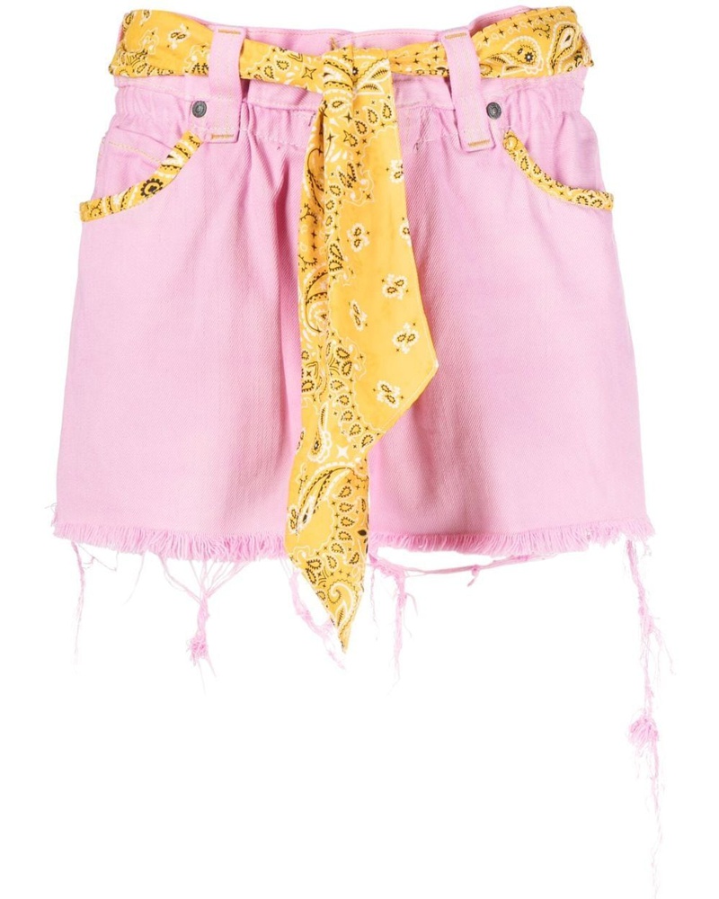 MC2 Saint Barth Damen Shorts mit Bandana-Patch