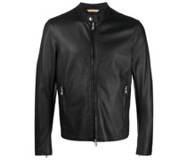 Klassische Lederjacke
