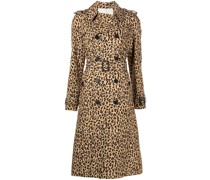 Trenchcoat mit Geparden-Print