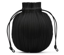 round pleated tote bag