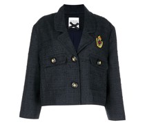 Einreihiger Cropped-Blazer