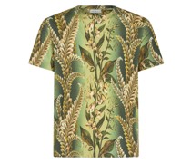 T-Shirt mit Foliage-Print