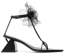 Sandalen mit Blumendetail