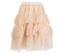 Gestuftes Midikleid aus Tüll