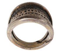 'Script Plate' Silberring