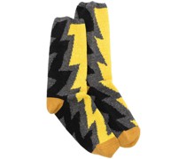 Thunder print ankle socks
