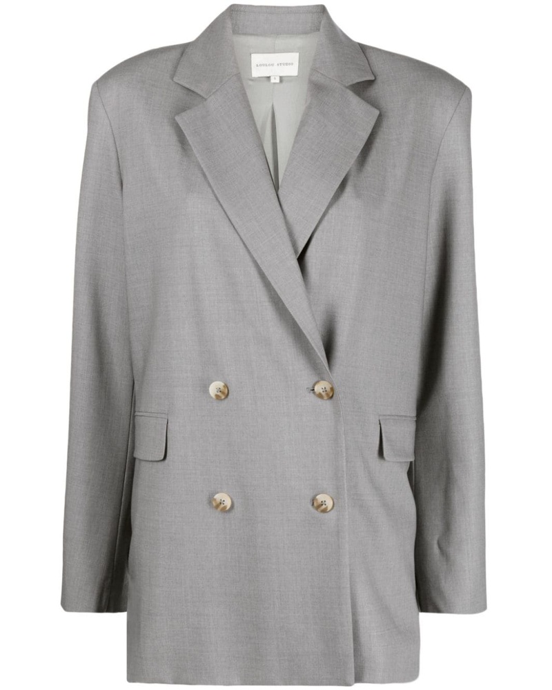 Loulou Studio Damen Doppelreihiger Blazer