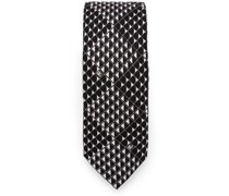 Seidentwill-Krawatte mit Print