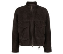 Lederjacke mit Reißverschluss