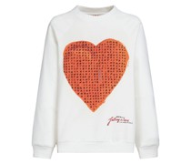 Sweatshirt mit Herz-Print