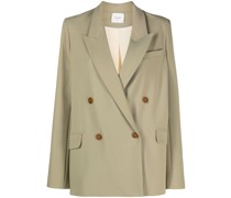 Doppelreihiger Blazer mit steigendem Revers