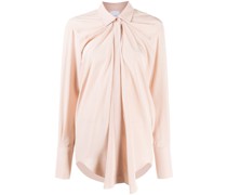 Drapierte Seidenbluse