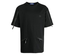 T-Shirt mit Reißverschlusstaschen