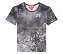 T-Uncski T-Shirt mit abstraktem Print