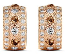 18kt Rotgoldohrringe mit Diamanten