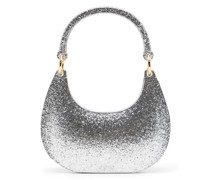glitter hard-body curved bag