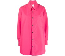 Hemdjacke mit Logo-Print
