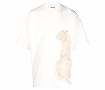 T-Shirt mit Aquarell-Print