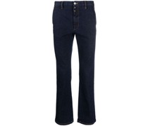 Halbhohe Straight-Leg-Jeans