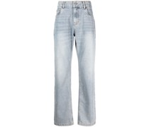 Straight-Leg-Jeans mit Sicherheitsnadeln