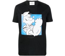 T-Shirt mit Popeye-Print