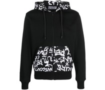 Kapuzenjacke mit Graffiti-Print