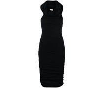 Gerafftes America Midikleid