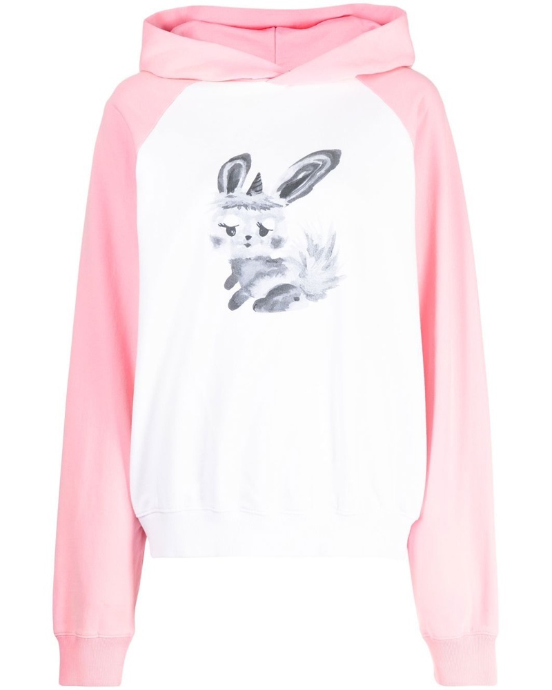WE 11 DONE Damen Hoodie mit Print