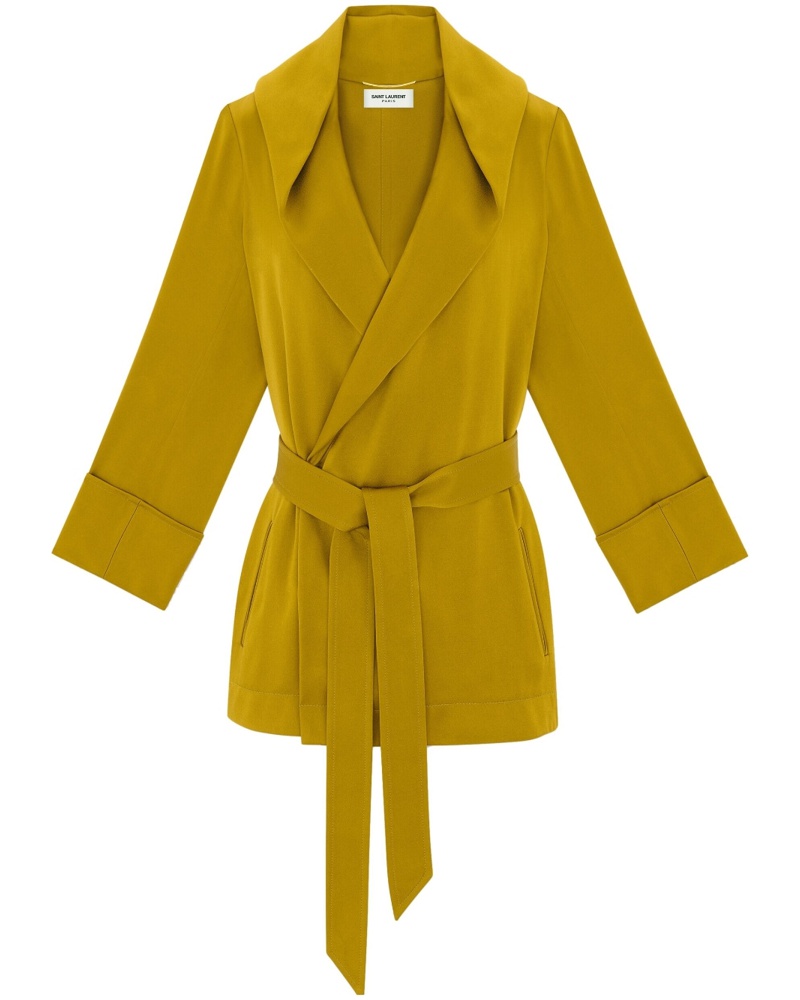 Saint Laurent Damen Kapuzenjacke mit Schnürung