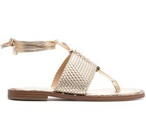 Metallische Jagger Sandalen