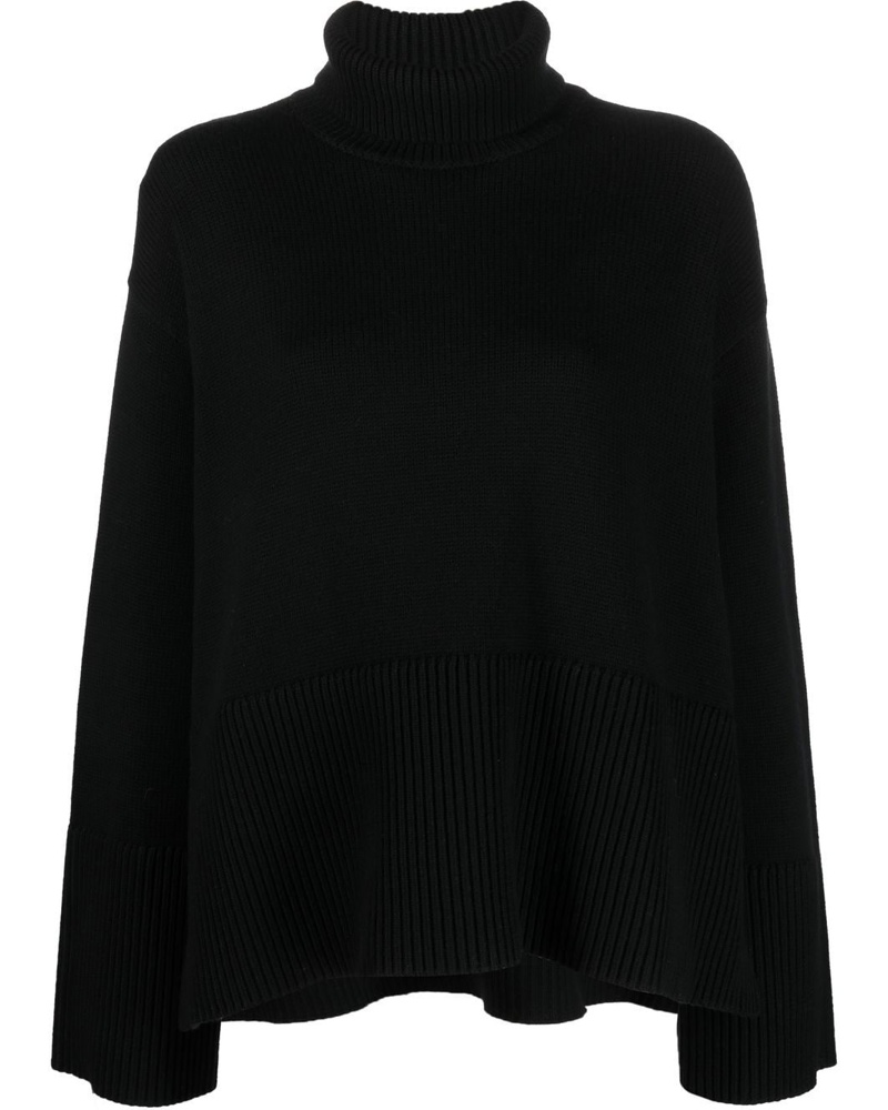Totême Damen Pullover mit gerippten Bündchen OR7809 Totême Damen Pullover mit gerippten Bündchen OR7809