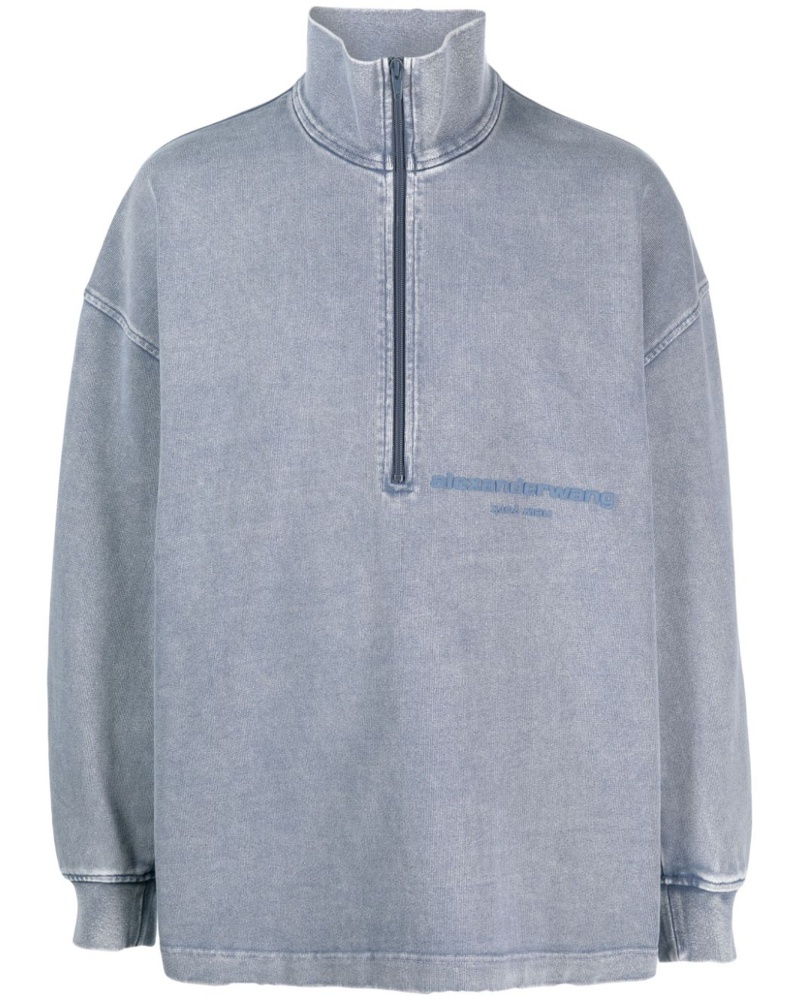 Alexander Wang Damen Pullover mit Logo-Print