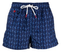 logo-print swim shorts