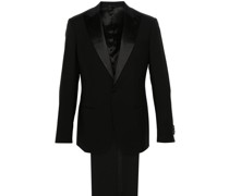 contrast wool single-breasted suit