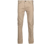 Slim-Fit-Jeans mit hohem Bund