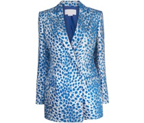 Blazer mit Leoparden-Print