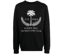 Sweatshirt mit Palmenstickerei