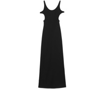 Gerafftes Kleid mit Cut-Out